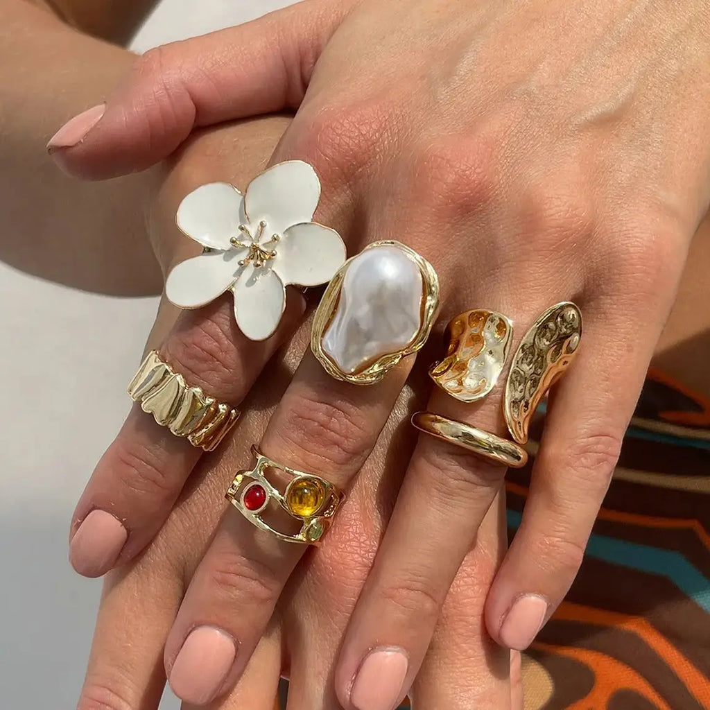 Pearl flower (5 rings)