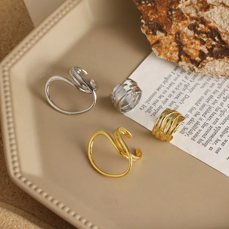 2 set Curvy ring