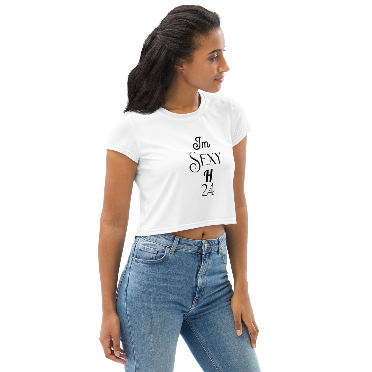 T-shirt Crop-Top imprimé all over