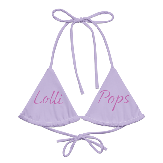 All-over print string bikini top Lolli Pops